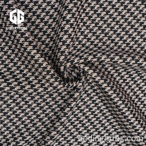 Cotton Houndstooth Jacquard Stoff für Kleidungszubehör